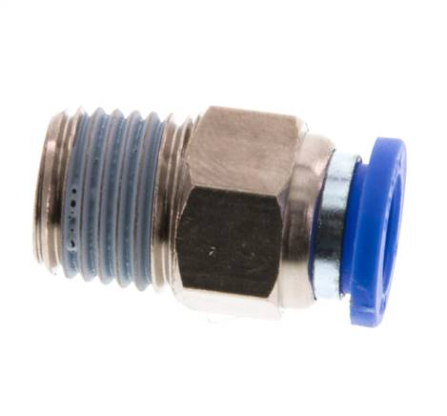 Raccord enfichable droit R 1/4"- Ø8 mm, IQS-Standard