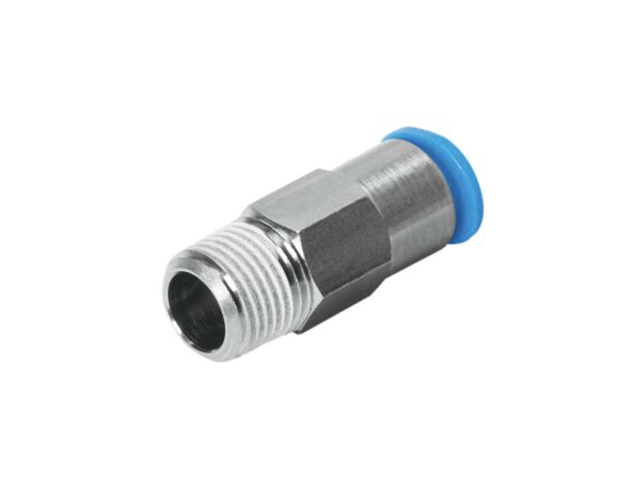 Push in 1/4"M - 6 - zelfafsluitend bij verwijderen slang