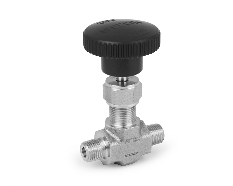 316 SS, NG Series Needle Valve, Integral Bonnet, 1/2 Male NPT, PTFE Packing, 3000psig(207bar), -65°F to 450°F(-54°C to 232°C), 0.25" Orifice