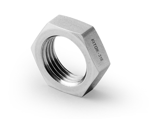 [SS-BN-FL12] Bulkhead Locknut, 316SS, 3/4in. Tube OD
