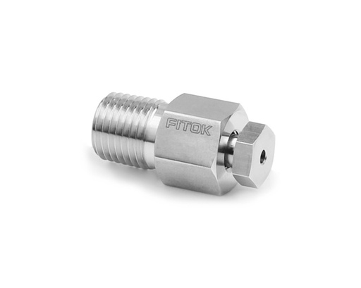 [RBSS-NS6] Bleed Valve, Body: 316SS/A479, MWP: 10,000psig, Stem: 316SS, Conn.: 3/8in. (M)NPT, Straight Type