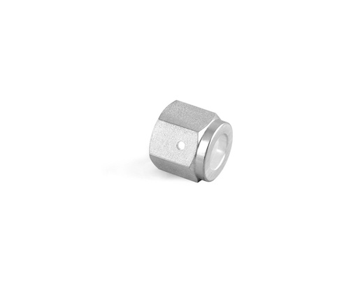 [6L-N-FO4] 316L SS, FITOK FO Series O-ring Face Seal  Fitting, Female Nut, 1/4" FO
